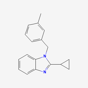 2-cyclopropyl-1-(3-methylbenzyl)-1H-benzimidazole