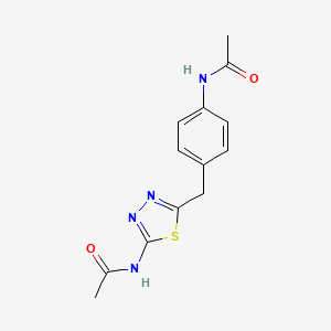 Acetamide, N-[5-[[4-(acetylamino)phenyl]methyl]-1,3,4-thiadiazol-2-yl]-