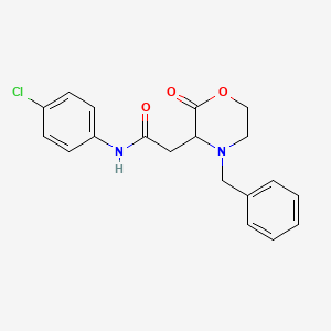 2-(4-benzyl-2-oxomorpholin-3-yl)-N-(4-chlorophenyl)acetamide