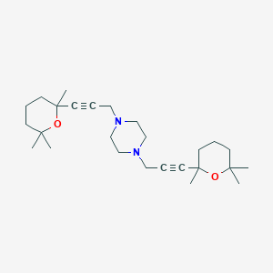 1,4-bis[3-(2,6,6-trimethyltetrahydro-2H-pyran-2-yl)prop-2-yn-1-yl]piperazine