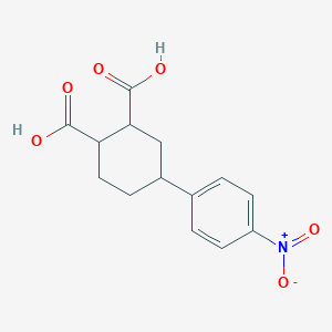 4-(4-Nitrophenyl)cyclohexane-1,2-dicarboxylic acid