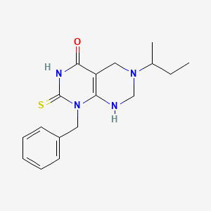 1-benzyl-6-(butan-2-yl)-2-thioxo-2,3,5,6,7,8-hexahydropyrimido[4,5-d]pyrimidin-4(1H)-one