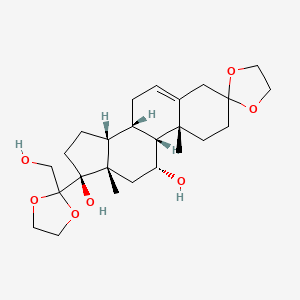 11alpha,17alpha,21-Trihydroxy-pregn-5-ene-3,20-dione 3,20-Diethylene Ketal