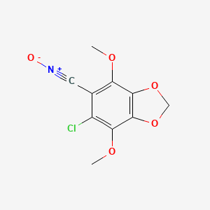 [(6-Chloro-4,7-dimethoxy-1,3-benzodioxol-5-yl)methylidyne]azane oxide