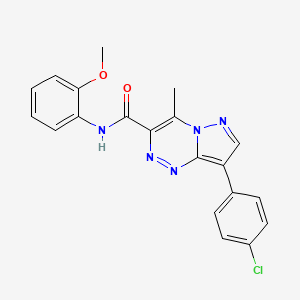 8-(4-chlorophenyl)-N-(2-methoxyphenyl)-4-methylpyrazolo[5,1-c][1,2,4]triazine-3-carboxamide