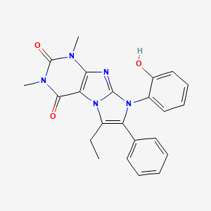 6-ethyl-8-(2-hydroxyphenyl)-1,3-dimethyl-7-phenyl-1H-imidazo[2,1-f]purine-2,4(3H,8H)-dione