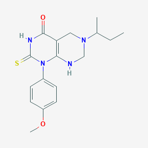 6-(butan-2-yl)-1-(4-methoxyphenyl)-2-sulfanyl-5,6,7,8-tetrahydropyrimido[4,5-d]pyrimidin-4(1H)-one