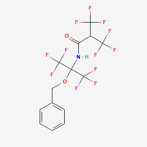 N-[2-(benzyloxy)-1,1,1,3,3,3-hexafluoropropan-2-yl]-3,3,3-trifluoro-2-(trifluoromethyl)propanamide