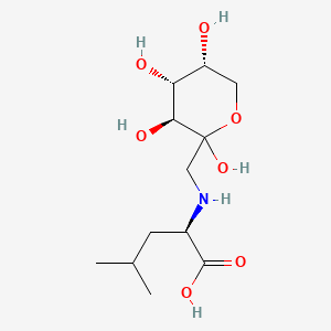 molecular formula C₁₂H₂₃NO₇ B1147487 Fructose-leucine (mixture of diastereomers) CAS No. 34393-18-5