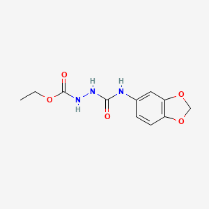 Ethyl 2-(1,3-benzodioxol-5-ylcarbamoyl)hydrazinecarboxylate