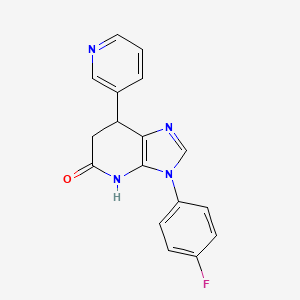 3-(4-Fluorophenyl)-7-(pyridin-3-yl)-3H,4H,5H,6H,7H-imidazo[4,5-b]pyridin-5-one