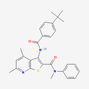 3-{[(4-tert-butylphenyl)carbonyl]amino}-N,4,6-trimethyl-N-phenylthieno[2,3-b]pyridine-2-carboxamide