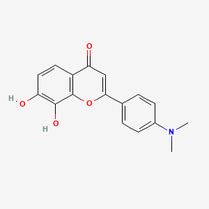 molecular formula C₁₇H₁₅NO₄ B1147499 2-(4-(二甲氨基)苯基)-7,8-二羟基-4H-色烯-4-酮 CAS No. 1205548-00-0