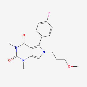 5-(4-fluorophenyl)-6-(3-methoxypropyl)-1,3-dimethyl-1H-pyrrolo[3,4-d]pyrimidine-2,4(3H,6H)-dione