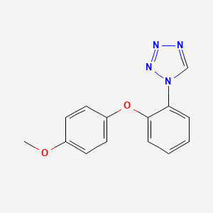 molecular formula C14H12N4O2 B11475020 1-[2-(4-methoxyphenoxy)phenyl]-1H-tetrazole 