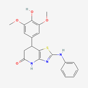 7-(4-hydroxy-3,5-dimethoxyphenyl)-2-(phenylamino)-6,7-dihydro[1,3]thiazolo[4,5-b]pyridin-5(4H)-one