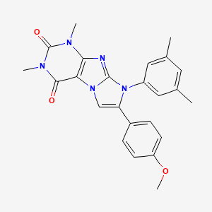 8-(3,5-dimethylphenyl)-7-(4-methoxyphenyl)-1,3-dimethyl-1H-imidazo[2,1-f]purine-2,4(3H,8H)-dione