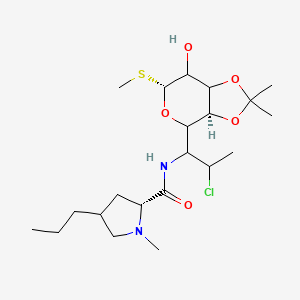 molecular formula C₂₁H₃₇ClN₂O₅S B1147510 3,4-O-Isopropylidene Clindamycin CAS No. 147650-54-2