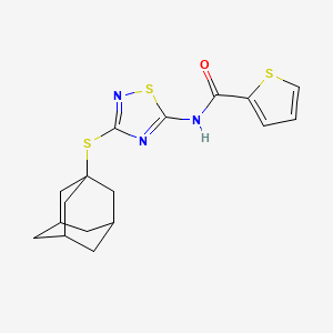 N-[3-(1-adamantylthio)-1,2,4-thiadiazol-5-yl]thiophene-2-carboxamide