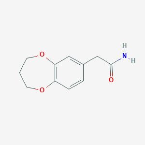 2-(3,4-dihydro-2H-1,5-benzodioxepin-7-yl)acetamide