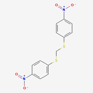 1-Nitro-4-({[(4-nitrophenyl)sulfanyl]methyl}sulfanyl)benzene