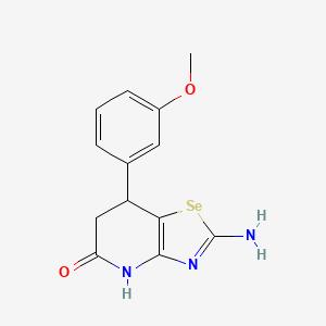 molecular formula C13H13N3O2Se B11475159 2-Amino-7-(3-methoxyphenyl)-4H,6H,7H-[1,3]selenazolo[4,5-b]pyridin-5-one 