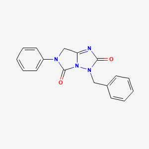 molecular formula C17H14N4O2 B11475201 3-benzyl-6-phenyl-6,7-dihydro-3H-imidazo[1,5-b][1,2,4]triazole-2,5-dione 