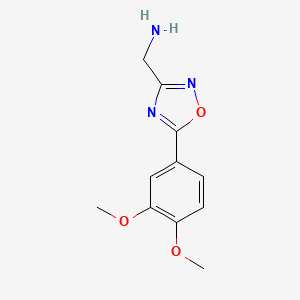 1-[5-(3,4-Dimethoxyphenyl)-1,2,4-oxadiazol-3-yl]methanamine