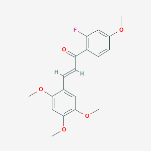 (2E)-1-(2-fluoro-4-methoxyphenyl)-3-(2,4,5-trimethoxyphenyl)prop-2-en-1-one