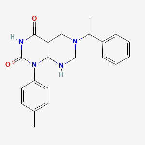 2-hydroxy-1-(4-methylphenyl)-6-(1-phenylethyl)-5,6,7,8-tetrahydropyrimido[4,5-d]pyrimidin-4(1H)-one