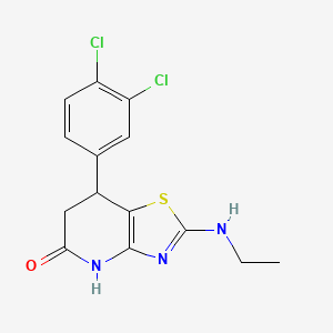 7-(3,4-Dichlorophenyl)-2-(ethylamino)-4H,6H,7H-[1,3]thiazolo[4,5-b]pyridin-5-one