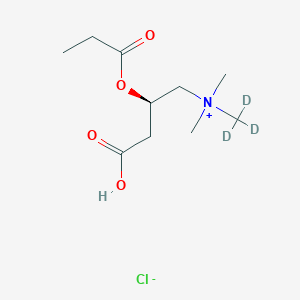 molecular formula C₁₀H₁₇D₃ClNO₄ B1147542 (R)-Propionyl Carnitine-d3 Chloride CAS No. 1334532-19-2