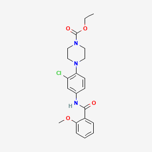 Ethyl 4-{2-chloro-4-[(2-methoxybenzoyl)amino]phenyl}piperazine-1-carboxylate