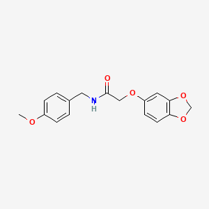 2-(1,3-benzodioxol-5-yloxy)-N-(4-methoxybenzyl)acetamide