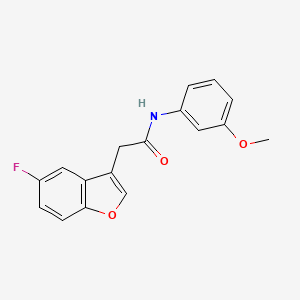 2-(5-fluoro-1-benzofuran-3-yl)-N-(3-methoxyphenyl)acetamide