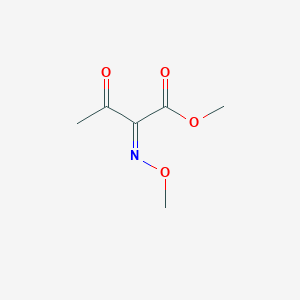 molecular formula C₆H₉NO₄ B1147546 (Z)-2-(Methoxyimino)-3-oxobutanoic Acid Methyl Ester CAS No. 80350-55-6