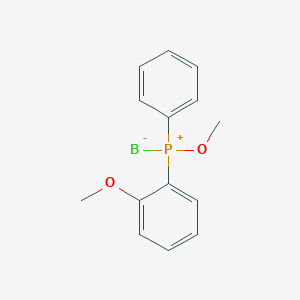 molecular formula C14H18BO2P B1147550 (R)-(+)-[O-Methyl (O-anisyl)phenylphosphinite]borane CAS No. 131740-16-4