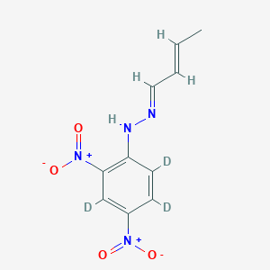 molecular formula C₁₀H₇D₃N₄O₄ B1147570 丁烯醛 2,4-二硝基苯肼-d3 CAS No. 259824-64-1
