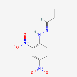 molecular formula C₉H₇D₃N₄O₄ B1147571 Propionaldehyde 2,4-Dinitrophenylhydrazone CAS No. 259824-53-8