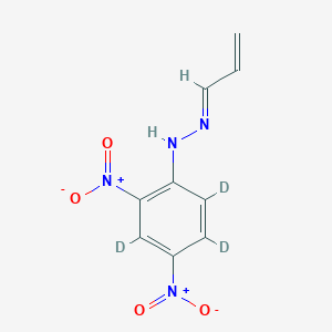 molecular formula C₉H₅D₃N₄O₄ B1147572 丙烯醛 2,4-二硝基苯肼-d3 CAS No. 259824-62-9