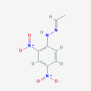 molecular formula C₈H₅D₃N₄O₄ B1147574 乙醛 2,4-二硝基苯肼 CAS No. 259824-51-6