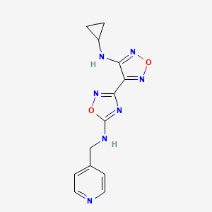 4-Pyridinemethanamine, N-[3-[4-(cyclopropylamino)-1,2,5-oxadiazol-3-yl]-1,2,4-oxadiazol-5-yl]-