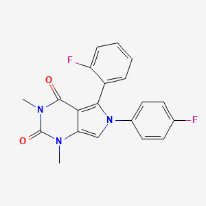 5-(2-fluorophenyl)-6-(4-fluorophenyl)-1,3-dimethyl-1H-pyrrolo[3,4-d]pyrimidine-2,4(3H,6H)-dione