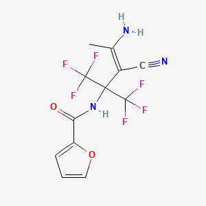 2-Furancarboxamide, N-[3-amino-2-cyano-1,1-bis(trifluoromethyl)-2-butenyl]-