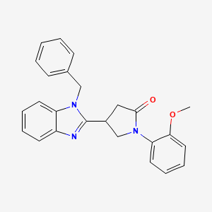 4-(1-benzyl-1H-benzimidazol-2-yl)-1-(2-methoxyphenyl)pyrrolidin-2-one