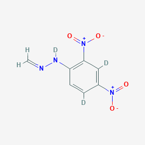 molecular formula C₇H₃D₃N₄O₄ B1147580 甲醛 2,4-二硝基苯肼-d3 CAS No. 259824-50-5
