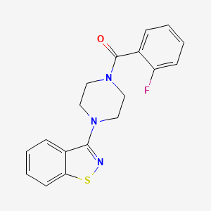 [4-(1,2-Benzothiazol-3-yl)piperazin-1-yl](2-fluorophenyl)methanone