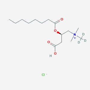 molecular formula C₁₅H₂₇D₃ClNO₄ B1147581 辛酰基 L-肉碱-d3 氯化物 CAS No. 1334532-24-9