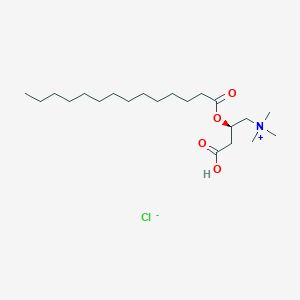 molecular formula C₂₁H₄₂ClNO₄ B1147582 Myristoyl-L-carnitine chloride CAS No. 173686-73-2