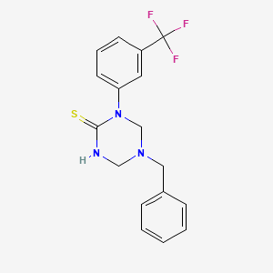 5-Benzyl-1-[3-(trifluoromethyl)phenyl]-1,3,5-triazinane-2-thione